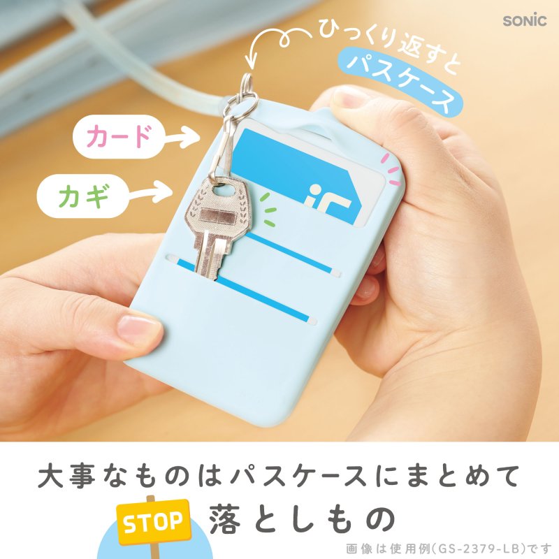 画像6: うっかりチェッカーパスケース付　スパイラルチェーンで落とさない (6)