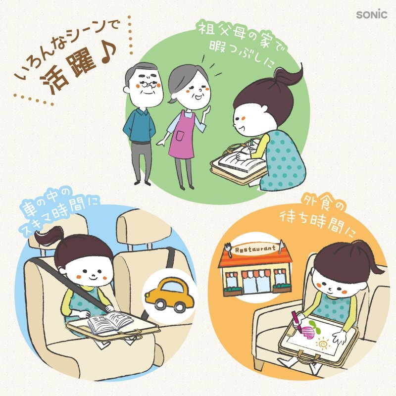 画像10: どこでもスタディバッグ　リビガク　ひざ上デスク＆パーティション (10)