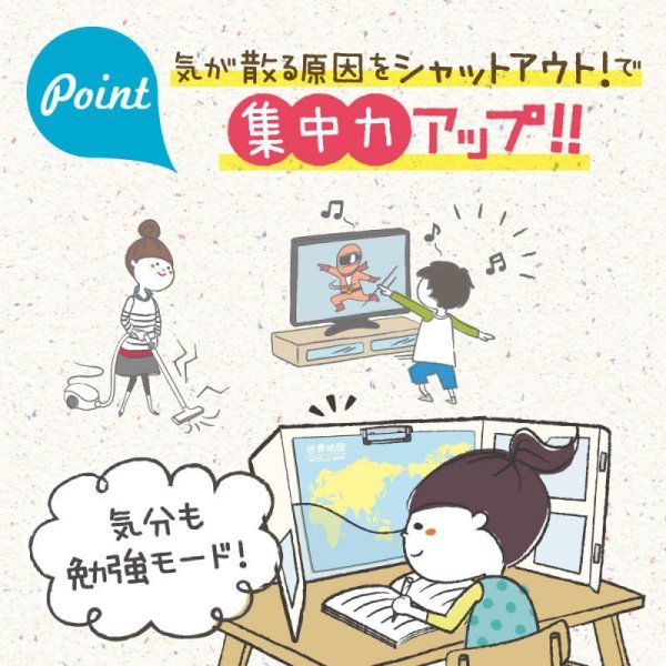 リビガク 集中できる勉強ブース 手元が暗くなりにくい - ソニック
