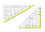 画像1: 楽しく学習　三角定規　１０ｃｍ (1)