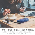 画像5: スリム ポータブルコンセント ポーチ付 USB-A×3 ユートリムエル (5)