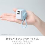 画像4: USB充電器　USB-A×２ ケーブルリング付ユートリムエル (4)