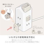 画像9: えんとつ屋根のコンセントハウス　２ｍ　ＡＣ６個口　ＵＳＢ−Ａ×３ (9)