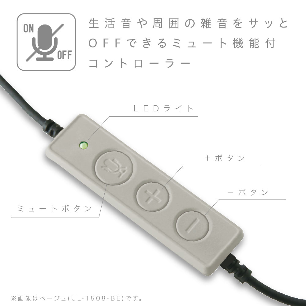 快適ヘッドセット 片耳 ＵＳＢタイプ ユートリムエル - ソニック 